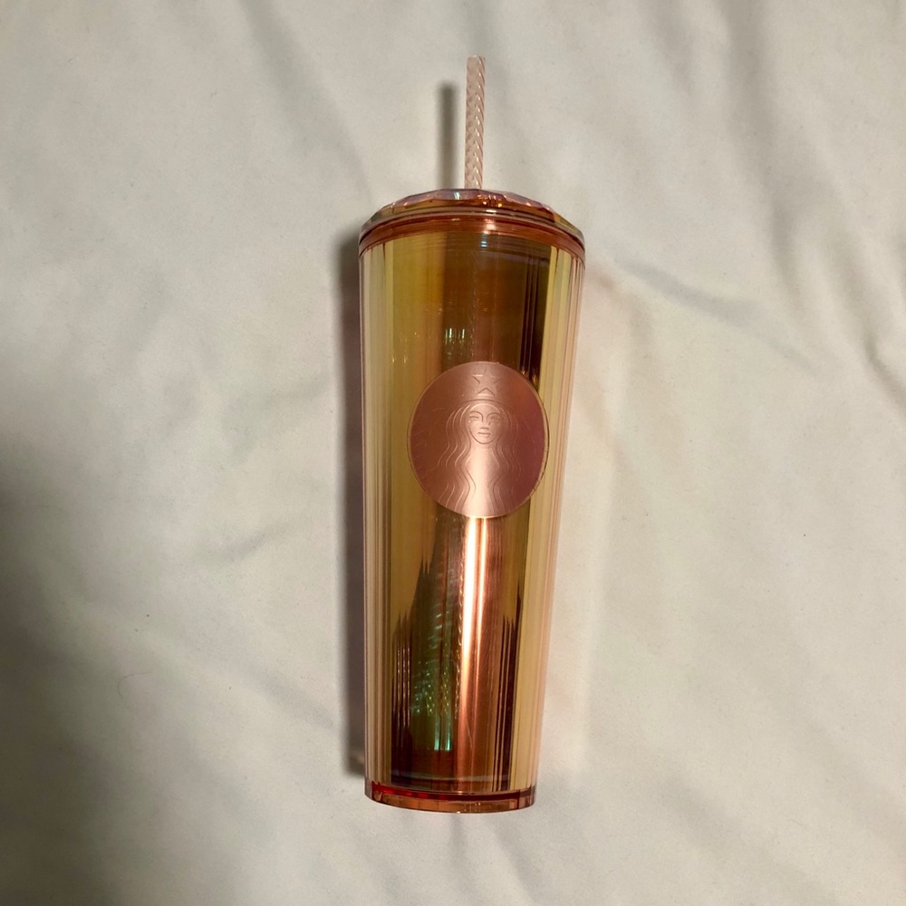 Starbucks Summer 2020 Rose Gold Kaleidoscope Cup